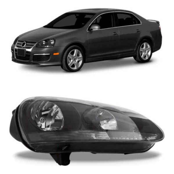 Farol Jetta 2007 2008 2009 Negro Manual