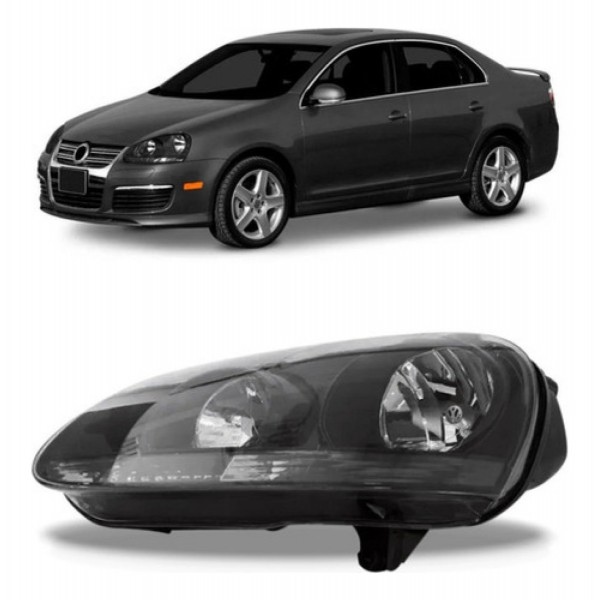 Farol Jetta 2007 2008 2009 Negro Manual
