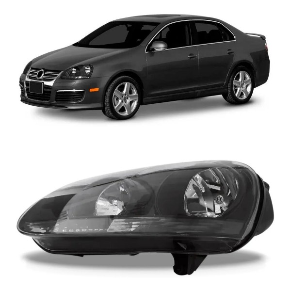 Farol Jetta 2007 2008 2009 Negro Manual