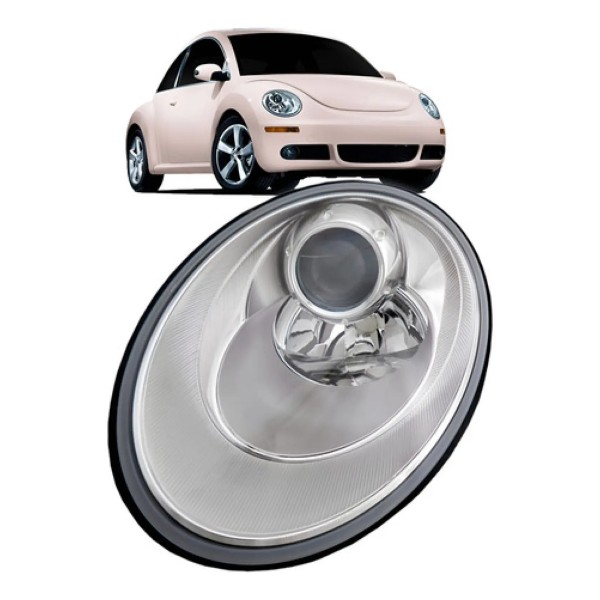 Farol New Beetle 2007 A 2012 Eletrico Sem Motor