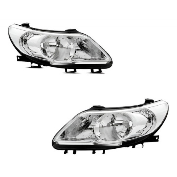 Par Farol Saveiro G5 2009 2010 2011 2012 Foco Duplo Cromado