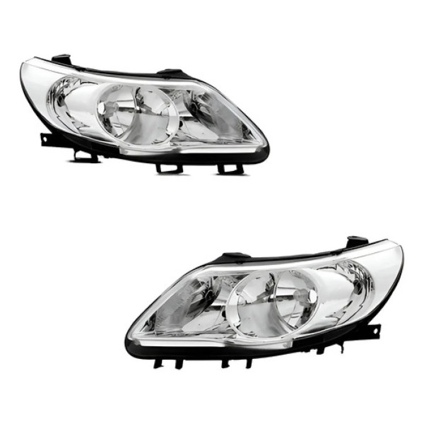 Par Farol Gol G5 2009 2010 2011 2012 Foco Duplo Cromado