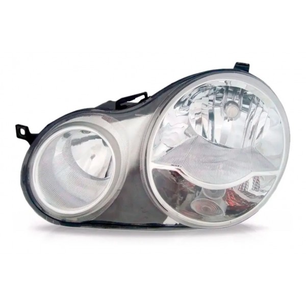 Farol Polo Hatch Sedan 2003 2004 2005 2006 Cromado Oferta