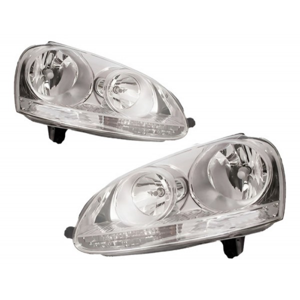 Par De Farol Jetta 2007 2008 2009 Cromado