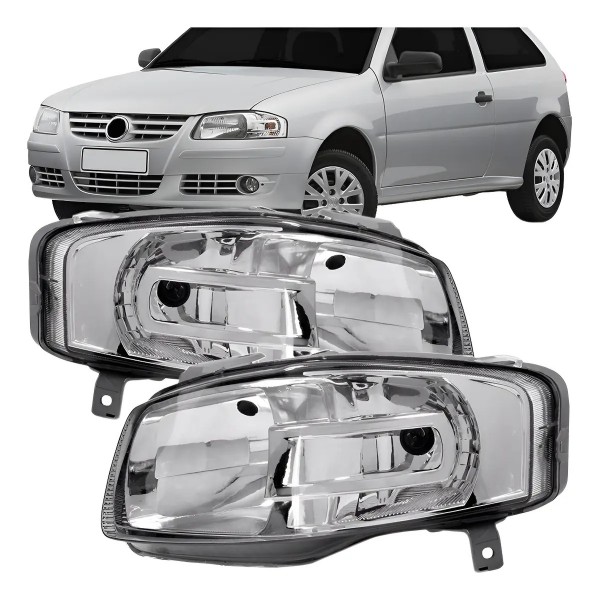 Farol Gol G4 2004 A 2008 Cromado