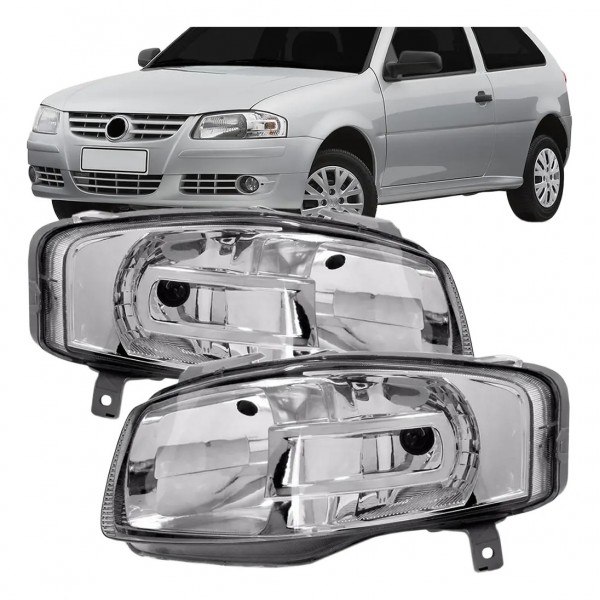 Farol Gol G4 2004 A 2008 Cromado