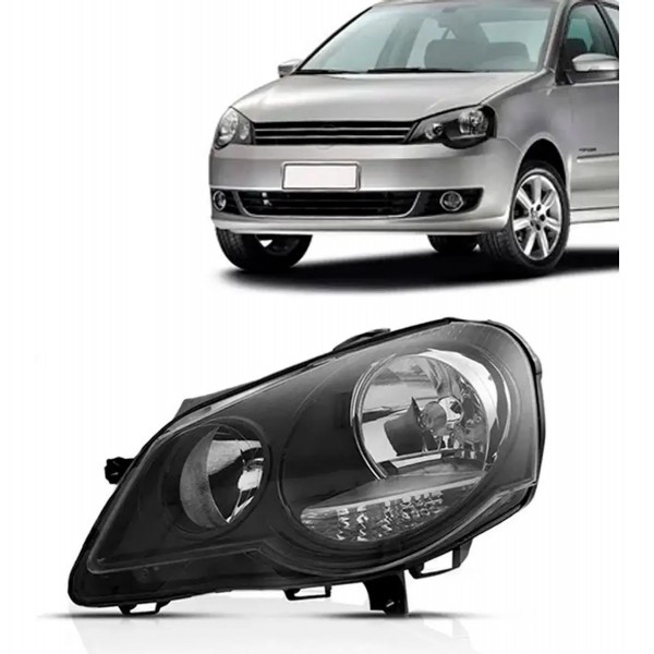 Farol Polo 2007 08 09 10 11 2012 Máscara Negra Elétrico