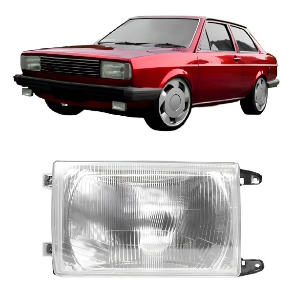 Farol Dianteiro Gol Voyage 1984 1985 1986 Cromado