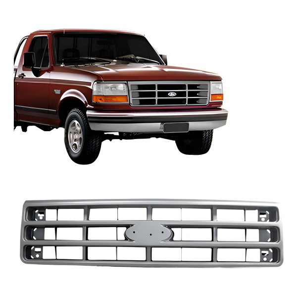 Grade Radiador F1000 1993 Ate 1996 Cinza Cinza