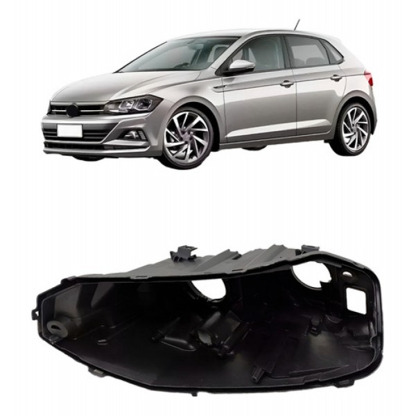 Carcaça Farol Vw Polo 2018 2019 2020 2021 2022