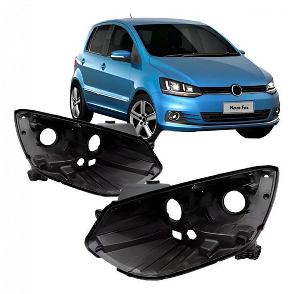 Par Carcaça Farol Para Vw Fox 2015 2016 2017 2018 A 2022