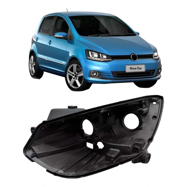 Carcaça Farol Para Vw Fox 2015 2016 2017 2018 2019 A 2022