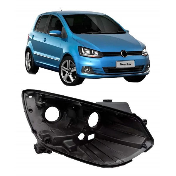 Carcaça Farol Para Vw Fox 2015 2016 2017 2018 2019 A 2022