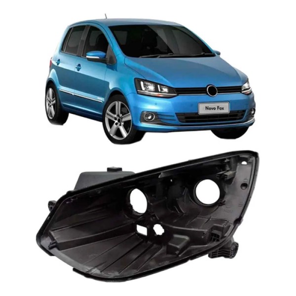 Carcaça Farol Para Vw Fox 2015 2016 2017 2018 2019 A 2022