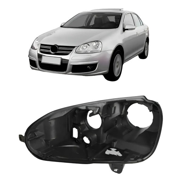 Aro Carcaça Farol Vw Jetta 2007 2008 2009 2010