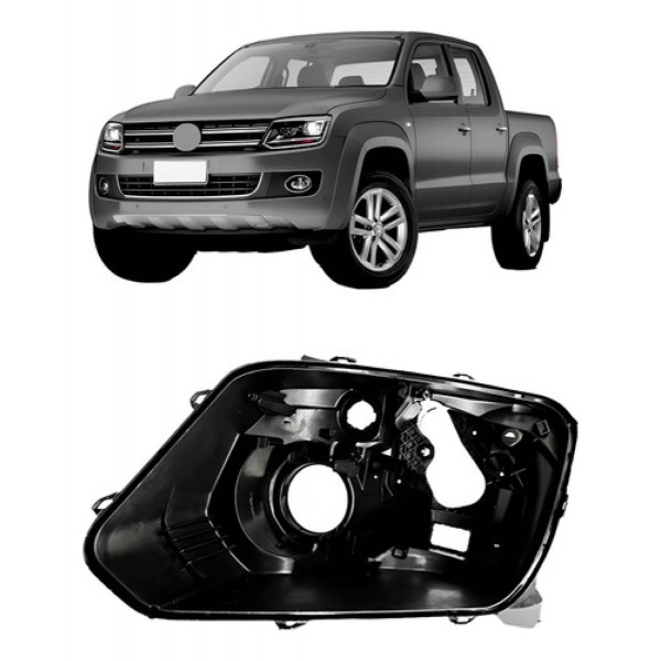 Carcaça Farol Dianteiro Vw Amarok 2010 A 2016