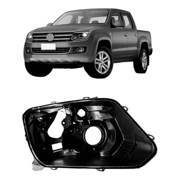 Carcaça Farol Dianteiro Vw Amarok 2010 A 2016