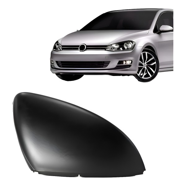 Capa Retrovisor Golf 2014 A 2019 Preta