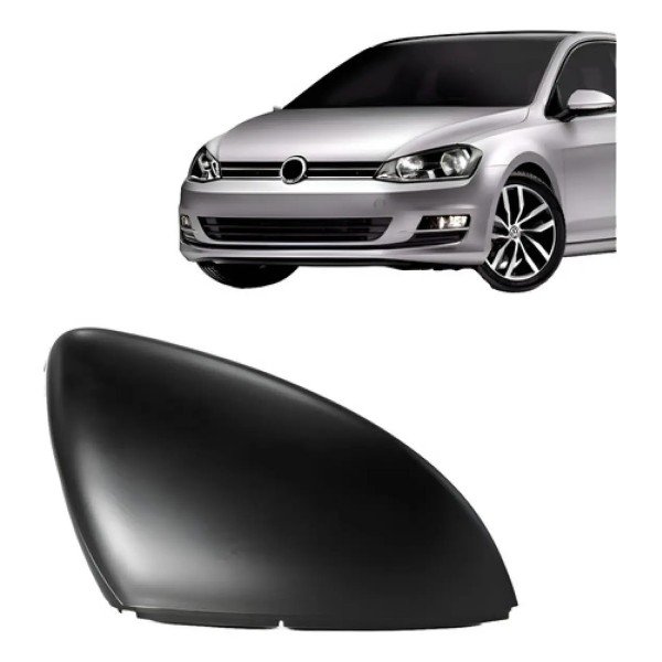 Capa Retrovisor Golf 2014 A 2019 Preta