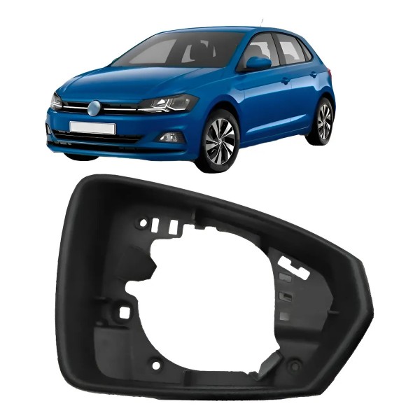 Aro Retrovisor Polo E Virtus 2017 A 2021 Sem Furo Pisca