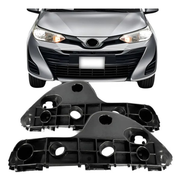 Par Suporte Parachoque Dianteiro Toyota Yaris 2018 2019