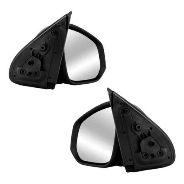 Par Retrovisor Hilux 2016 2017 18 A 2023 Fixo C/ Capa Preta