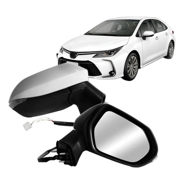 Retrovisor Corolla 2020 2021 Elétrico Retrátil Com Pisca