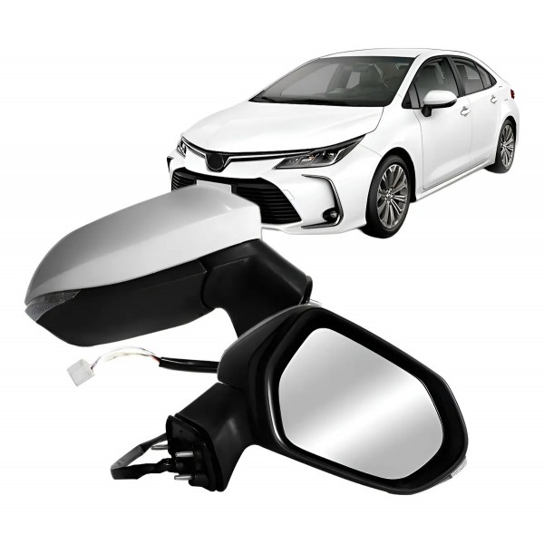 Retrovisor Corolla 2020 2021 Elétrico Retrátil Com Pisca