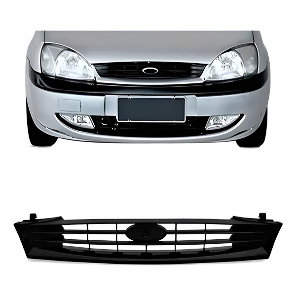 Grade Radiador Fiesta Street 2000 2001 2002 Preto