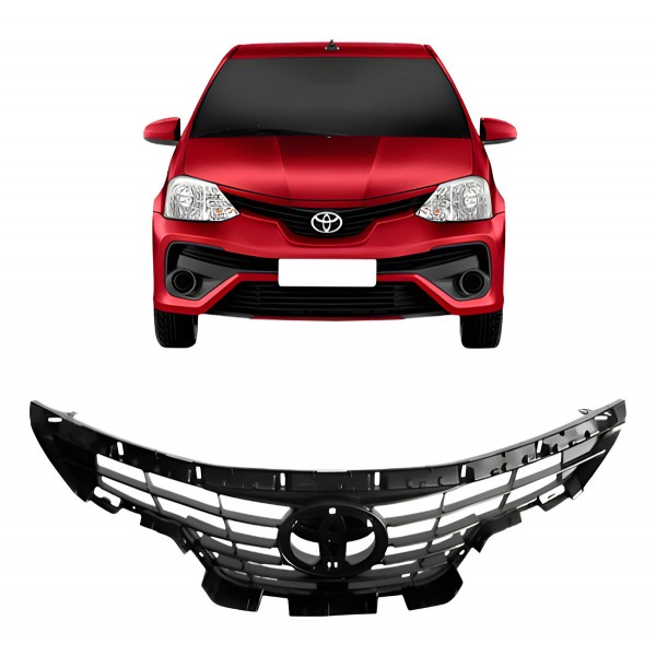 Grade Radiador Acabamento Interno Etios 2018 2019 Preto