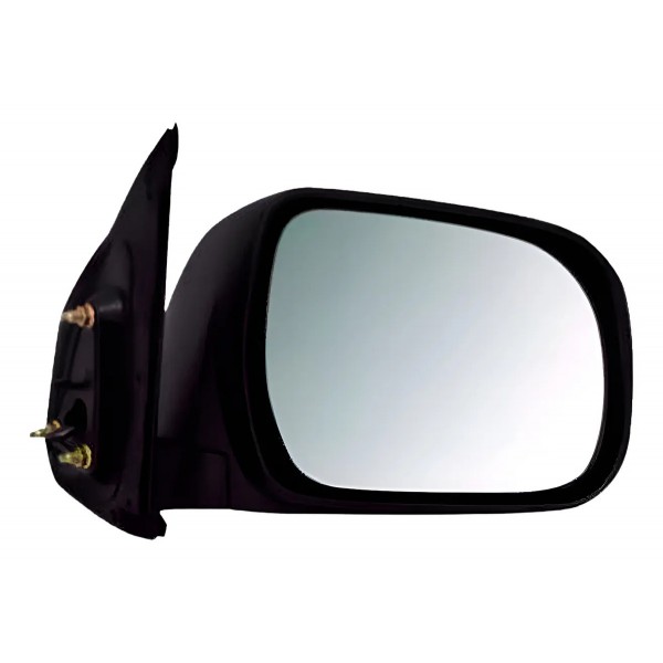 Par Retrovisor Hilux Sw4 Srv 05 06 07 08 09 10 11 Fixo Preto Direito + Esquerdo