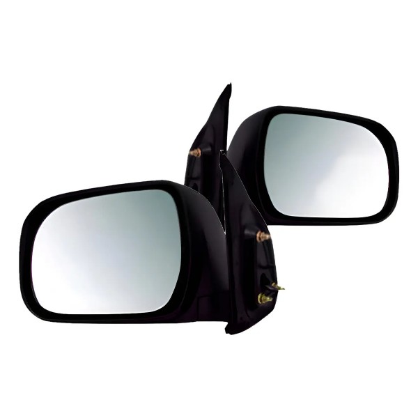Par Retrovisor Hilux Sw4 Srv 05 06 07 08 09 10 11 Fixo Preto Direito + Esquerdo