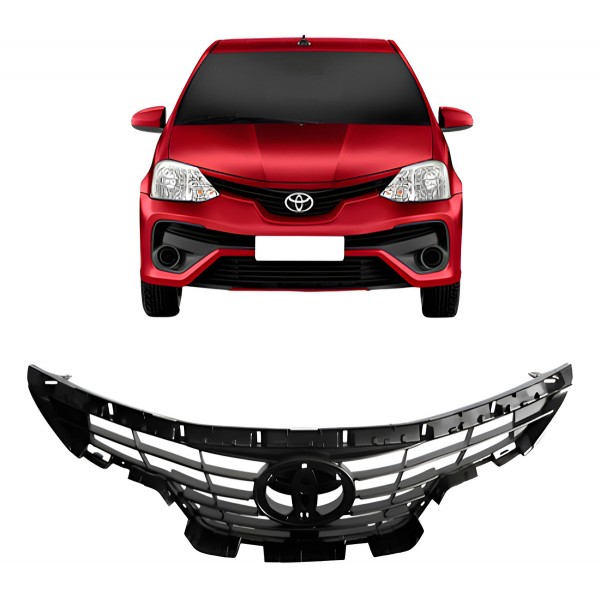 Grade Dianteira Acabamento Interno Etios 2018 2019. Preto