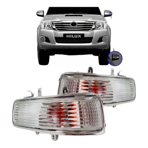 Par Pisca Retrovisor Hilux 2011 2012 2013 2014
