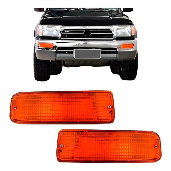 Par Pisca Seta Hilux Âmbar 1999 2000 2001 Modelo Original