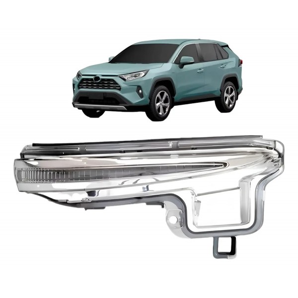 Pisca Retrovisor Cristal  Para Toyota Rav4 2019 2020