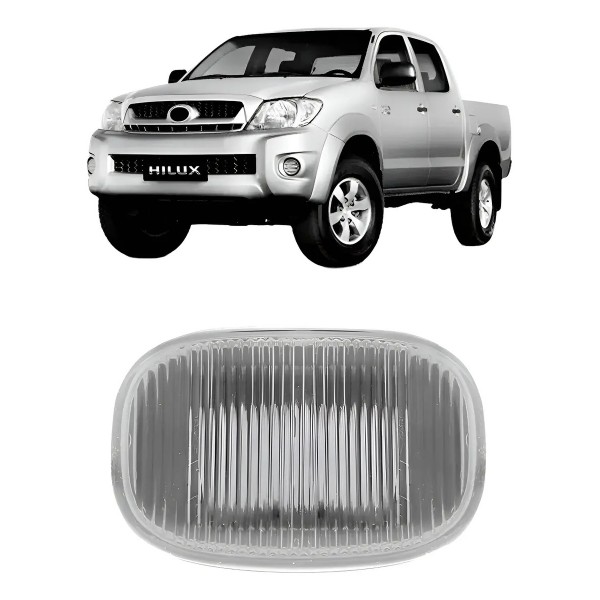 Pisca Lateral Paralama Cristal Hilux 2005 Até 2015