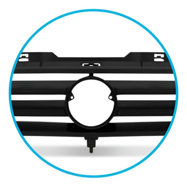 Grade Radiador Gol 1987 Ate 1990 Preto (farol Pequeno)