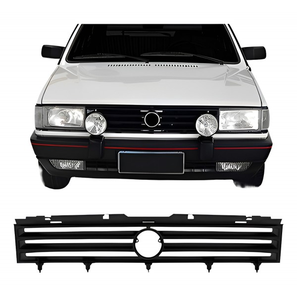 Grade Radiador Gol 1987 Ate 1990 Preto (farol Pequeno)