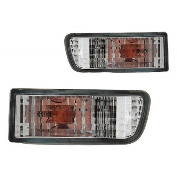 Par Pisca Seta Parachoque Hilux Sw4 99 00 2001 2002 Cristal Cristal