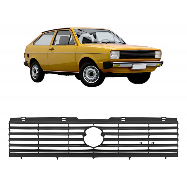 Grade Radiador Gol 1982 A 1986 Preto Modelo Original Preto