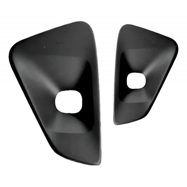 Par Moldura Milha Hilux Sw4 Diamond 2021 22 23 2024 C/ Furo Preto