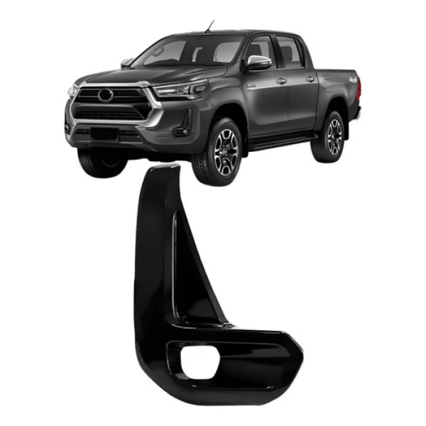 Moldura Milha Hilux Cd Srx Limited 2021 A 2023 Black Piano