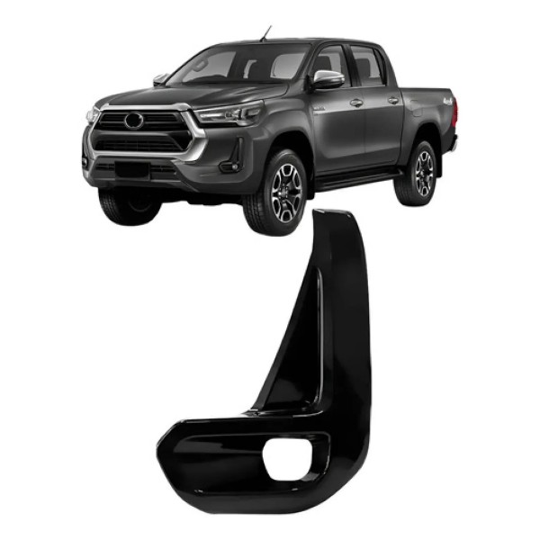 Moldura Milha Hilux Cd Srx Limited 2021 A 2023 Black Piano