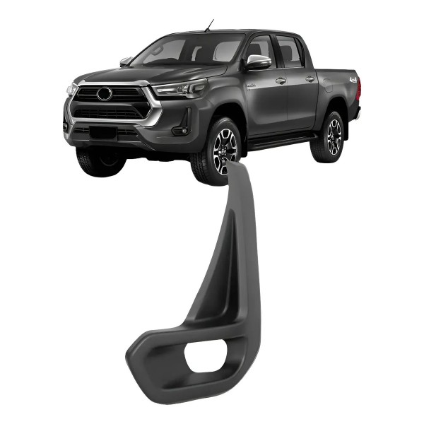 Moldura Milha Hilux Cd Srx 2021 A 2023 Preto Texturizado