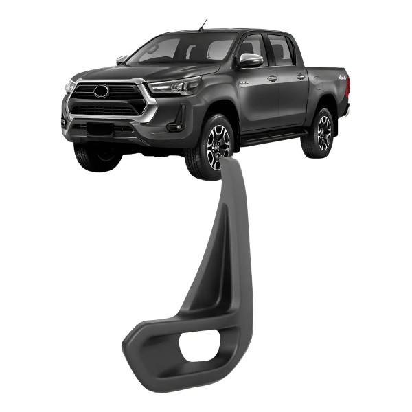Moldura Milha Hilux Cd Sr 2021 A 2023 Preto Texturizado