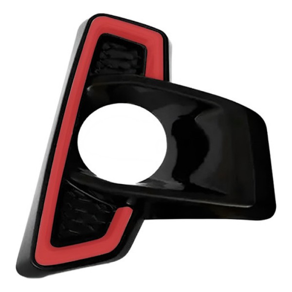 Moldura Milha Hilux Cd Gr-s 2 2018 2019 2020 Friso Vermelho