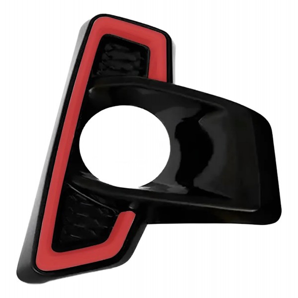 Moldura Milha Hilux Cd Gr-s 2 2018 2019 2020 Friso Vermelho