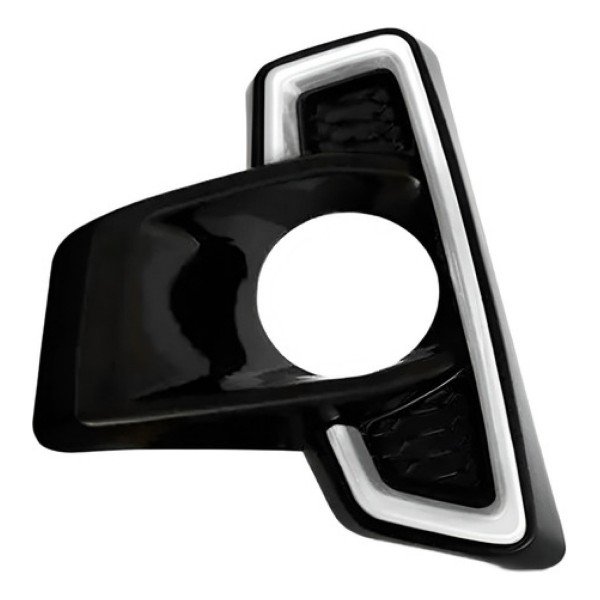 Moldura Milha Hilux Cd Srx 2018 2019 2020 Black Piano