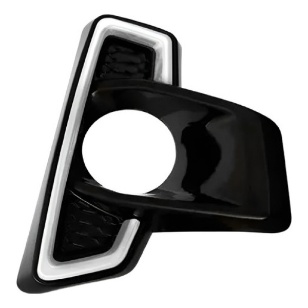 Moldura Milha Hilux Cd Srx 50th 2018 2019 2020 Black Piano